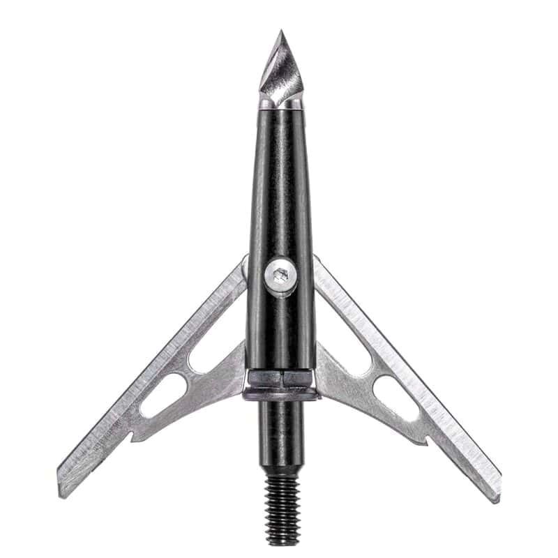 Rage Black 2"/100 gr 2-Blade Chisel Broadhead, Black Pack of 3 - Rage
