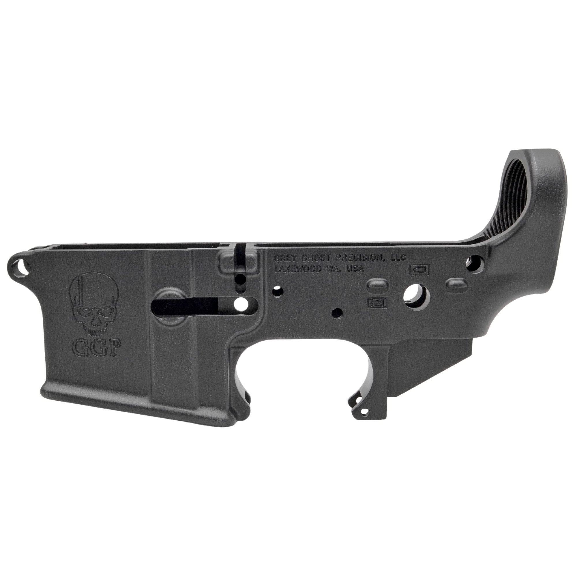 Grey Ghost Precision Cornerstone .223 Remington AR Lower, Black - GGPC - Grey Ghost Precision