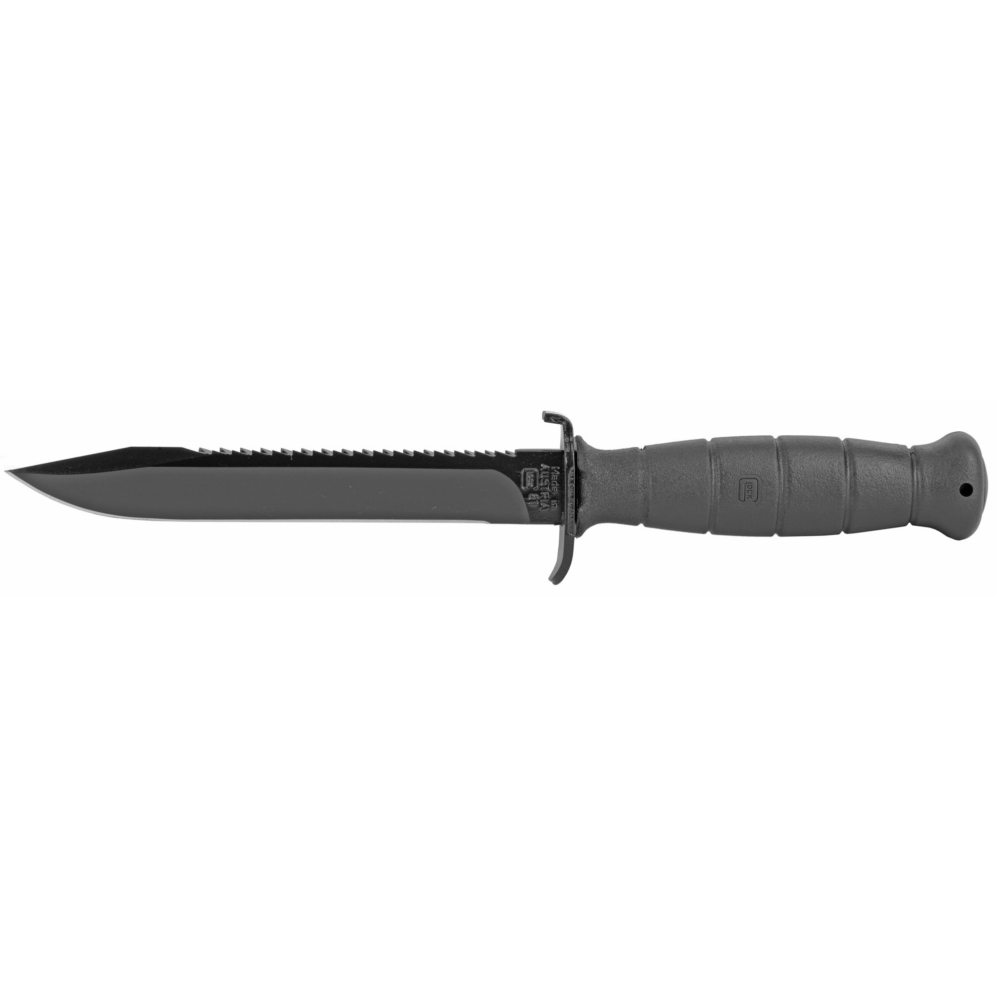 Glock Field Knife Fixed Blade Knife Black Plain Root Saw 6.5" KB17281 1095 Carbon - Glock