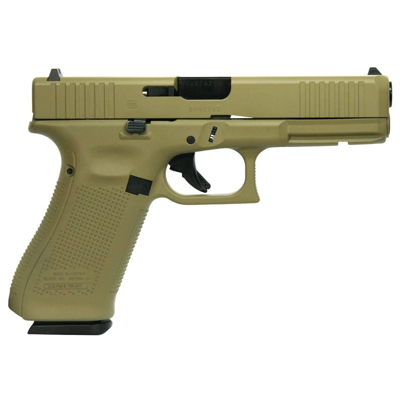 Glock G17 Gen5 Custom FDE Standard 9mm 4.49" 17rds, Flat Dark Earth - Glock