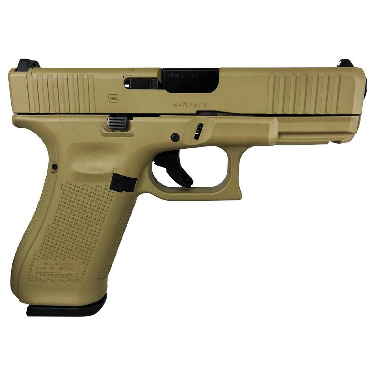Glock G45 Gen 5 MOS Custom FDE Compact Crossover 9mm 4.02" 17rds, Flat Dark Earth - Glock