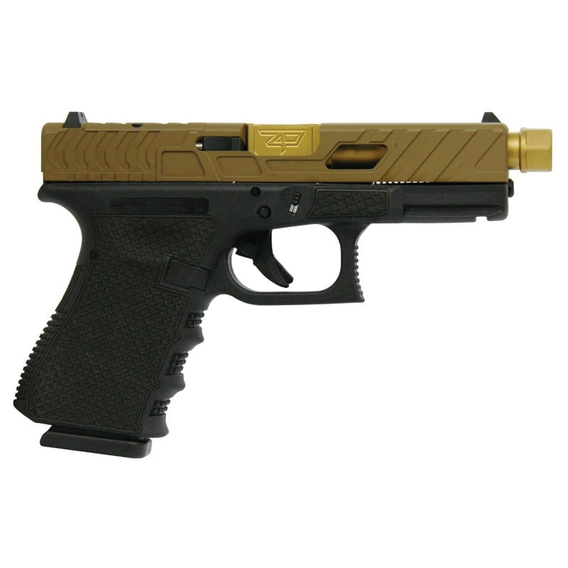 Glock G19 Gen3 Custom Chainmail Stippled/Bear Cut Compact 9mm 4.60" 15rds - Glock
