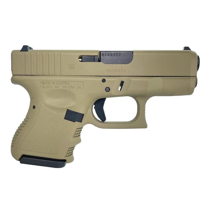 Glock G27 Gen3 Custom FDE Subcompact .40 S&W 3.43" 9rds, Flat Dark Earth - Glock