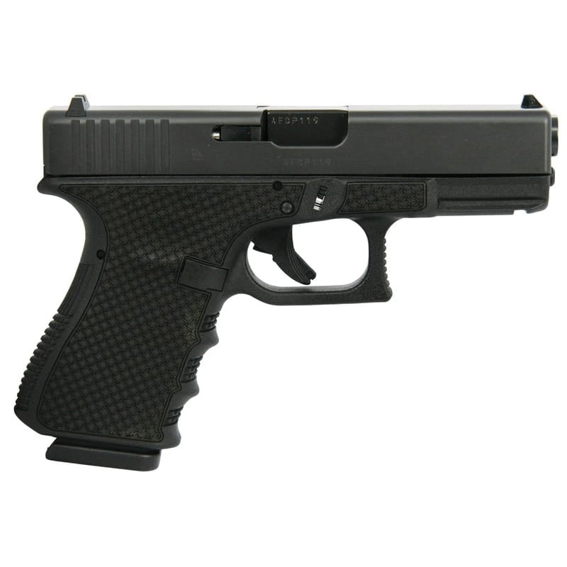 Glock G19 Gen 3 Custom Polymer Chainmail Stippled Compact 9mm 4.02" 15rds, Black - Glock