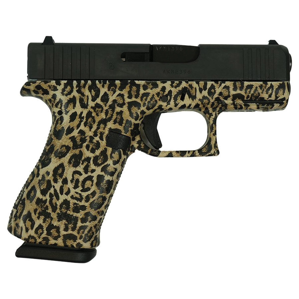 Glock G43X Leopard Print Subcompact 9mm 3.41" 10rds, Leopard Print - Glock