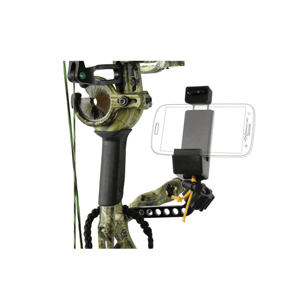 Muddy 11" x 5" x 1.50" Bow Camera Phone Holder, Black