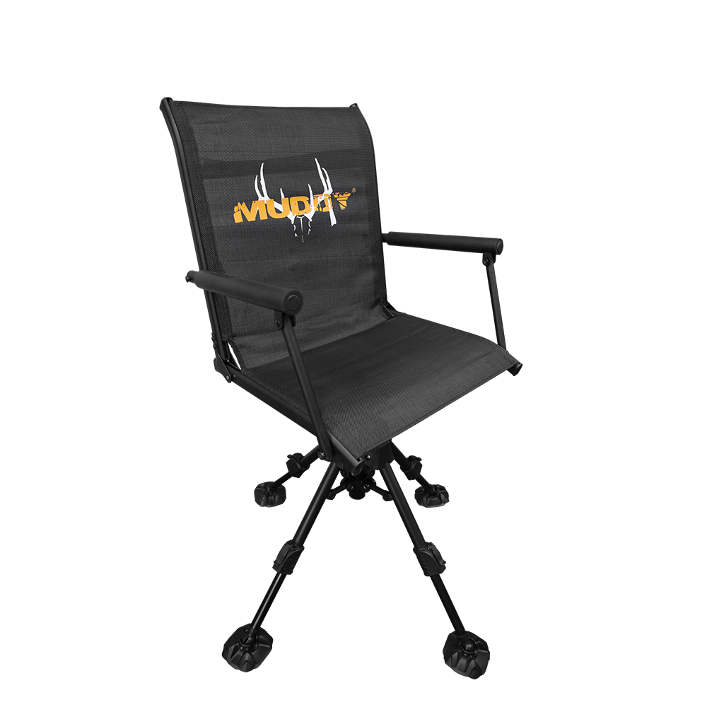 Muddy Swivel-Ease XT 16" - 23" Ground Seat, Black 300 lb - Muddy Outdoors