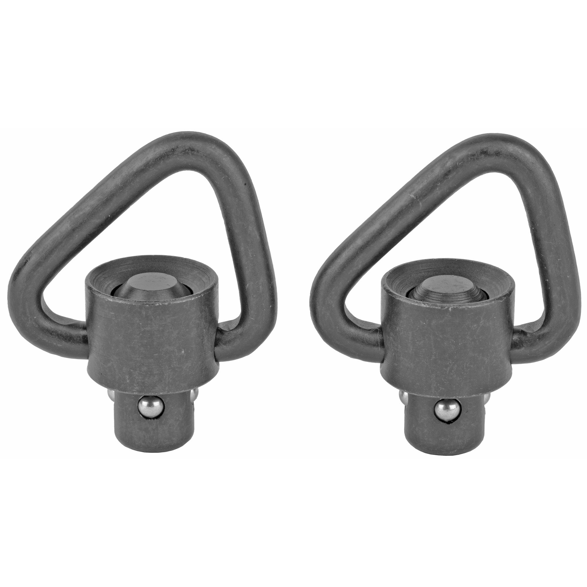 GrovTec Recessed Plunger Heavy Duty Push Button Swivels, Manganese Phosphate, Angled Loop GTSW263