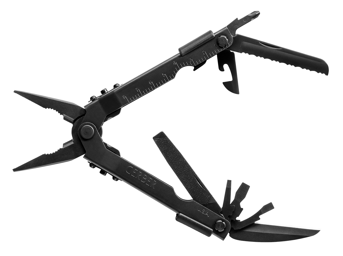 Gerber Multi-Plier 600 Needlenose Multi-Tool, Black - 47550 - Gerber