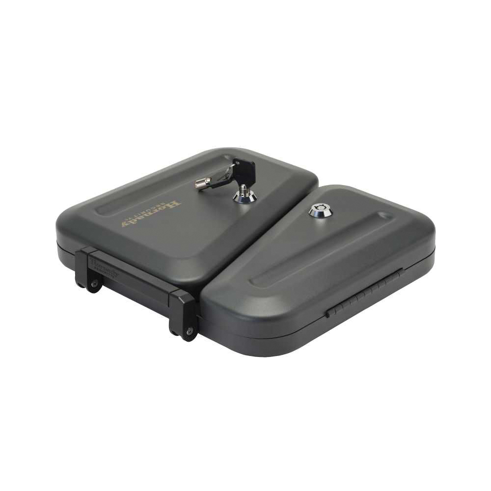 Hornady 10" x 11" x 2" Dual-Lid Lock Box, Black - Hornady