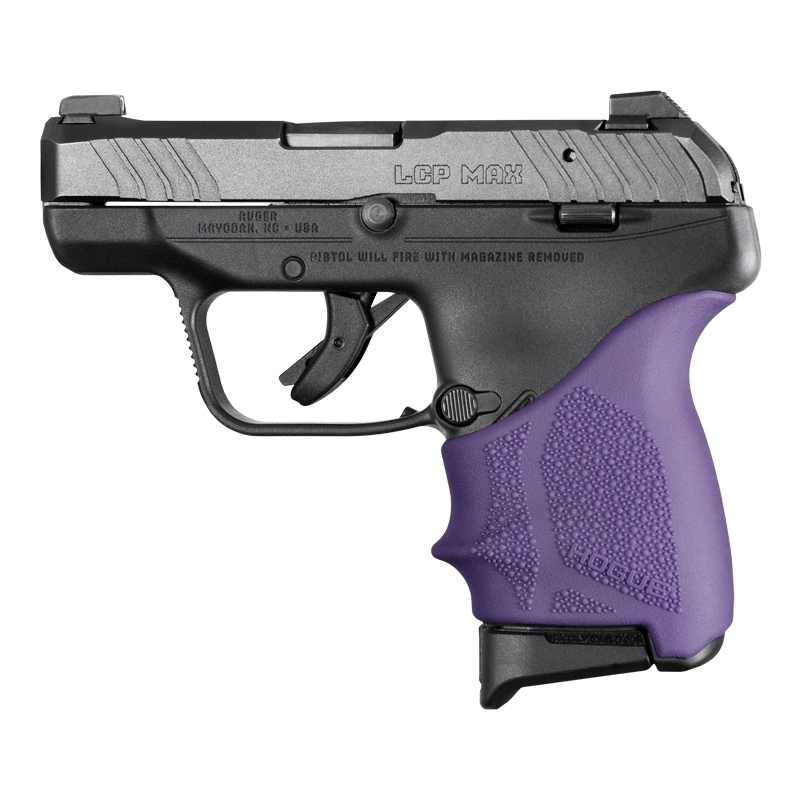 Hogue Handall Beavertail Grip Sleeve Fits Ruger LCP MAX, Purple