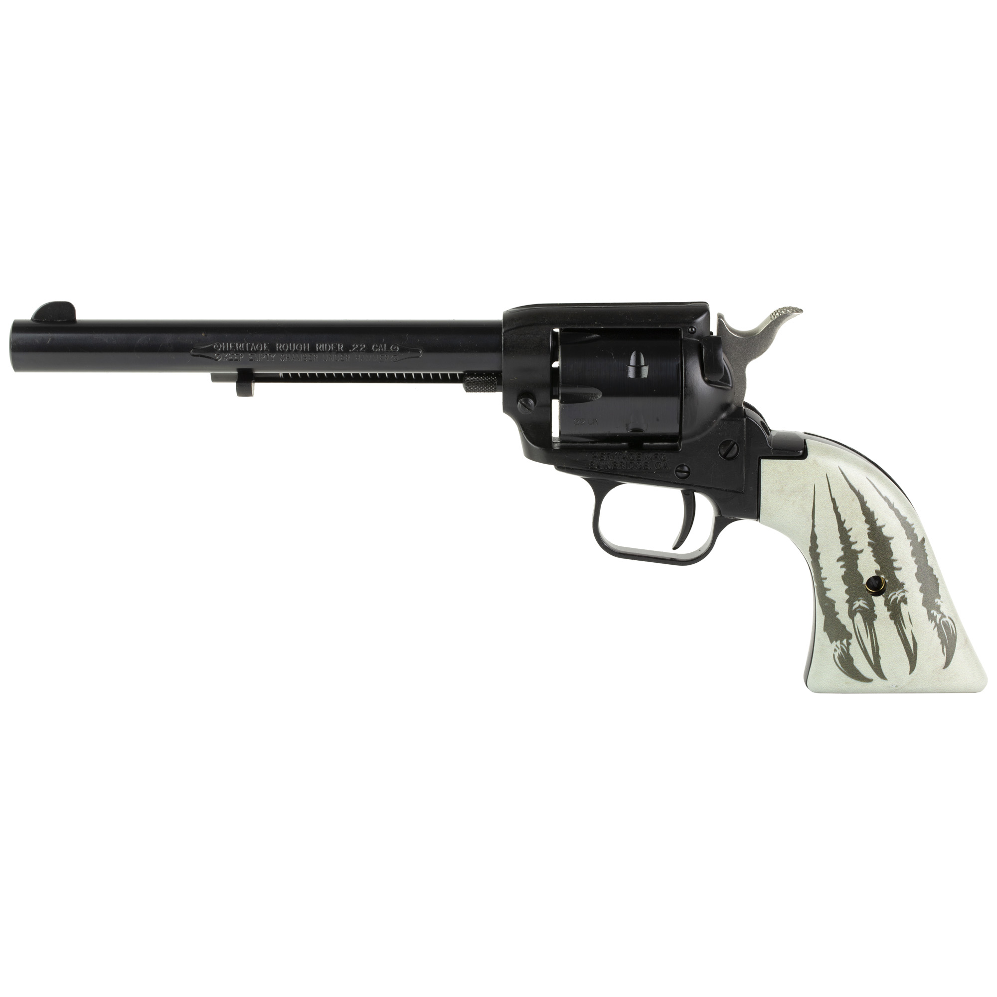 Heritage Rough Rider .22LR Revolver, 6.5" Barrel, Fixed Sights, Black - RR22CH4WW2 - Heritage