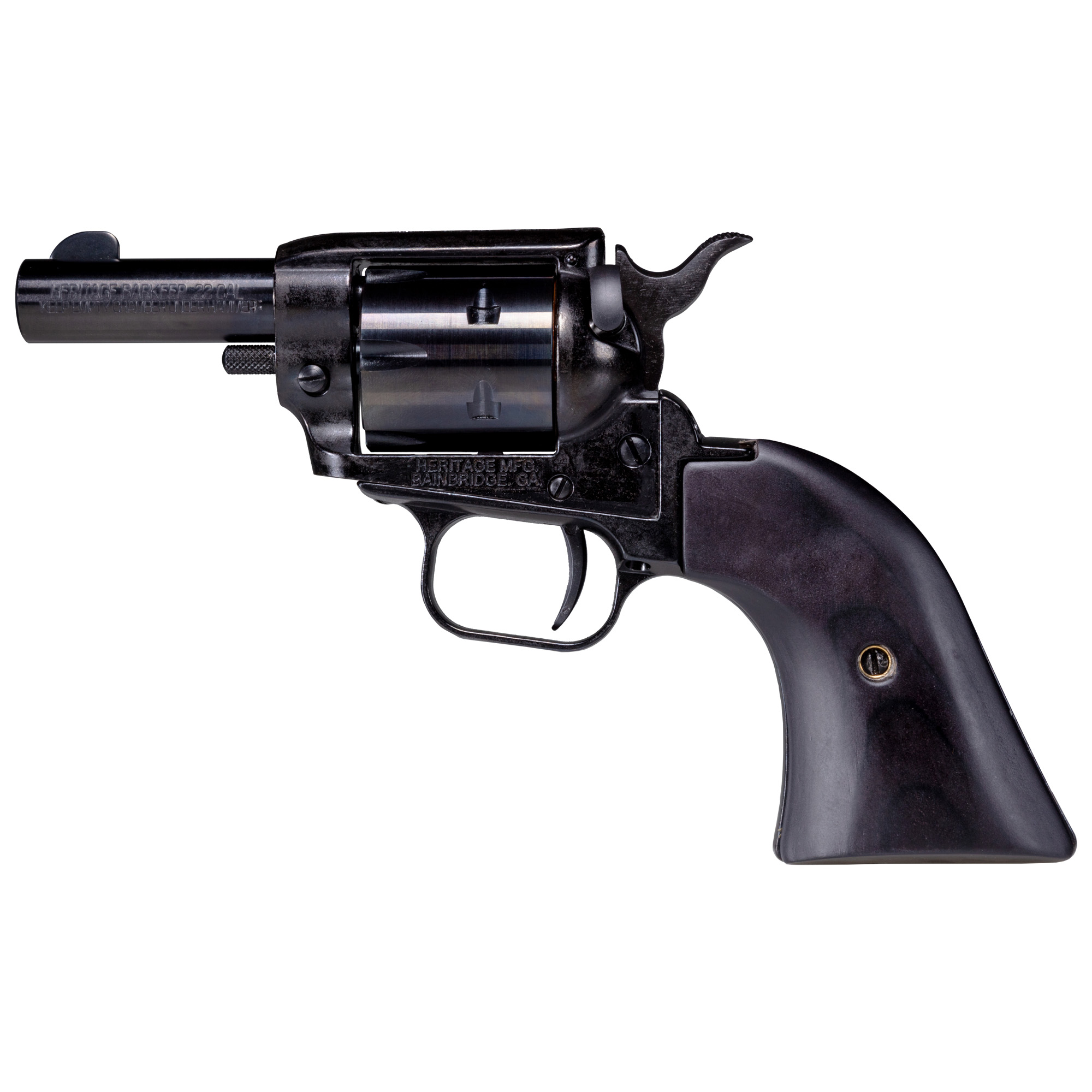 Heritage Barkeep .22LR Revolver, 2.68" Barrel, Fixed Sights, Black - BK22B2BBK - Heritage