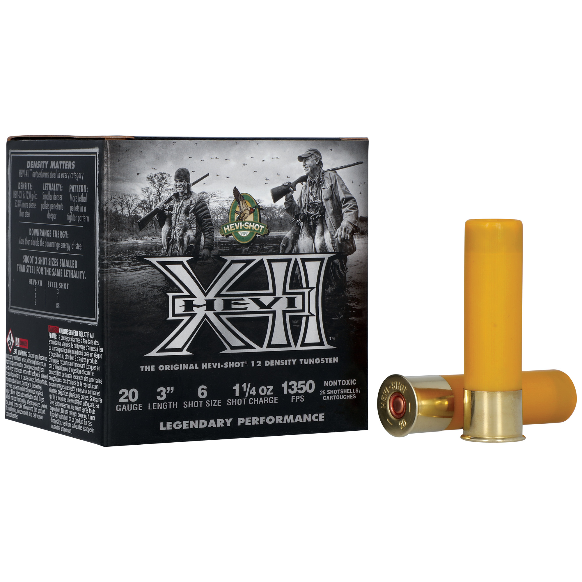 HEVI-Shot HEVI-SHOT 20 Gauge Ammunition, 25 Rounds Lead #6 - HS53206 - Hevi-Shot