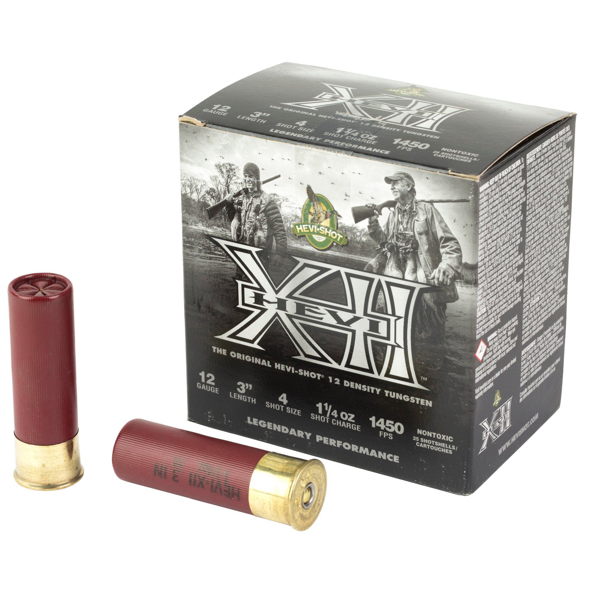 HEVI-Shot HEVI-SHOT 12 Gauge Ammunition, 25 Rounds Lead #4 - HS53304 - Hevi-Shot