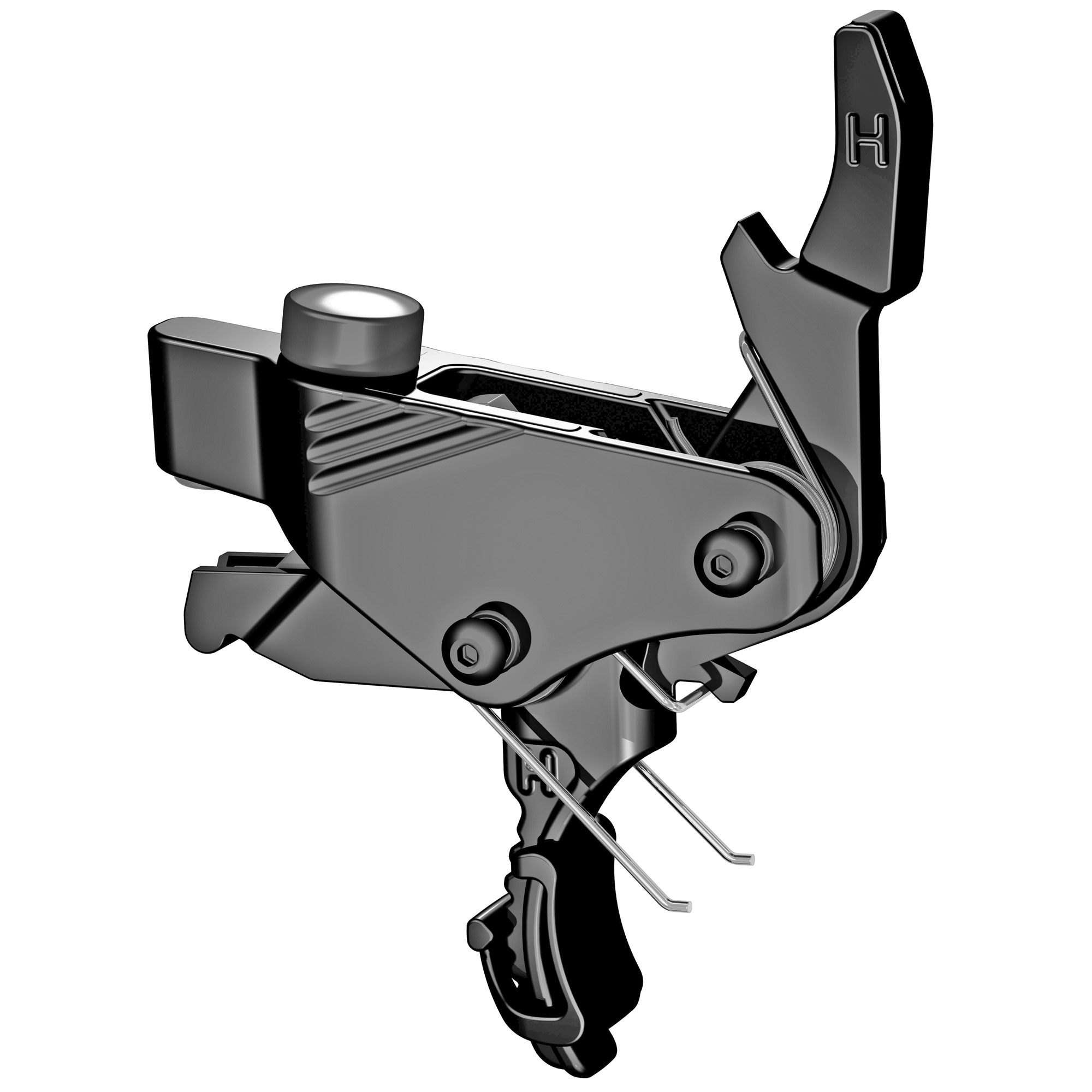 Hiperfire AR PDI BLK Drop-In Trigger Kit, Curved Trigger 2lb Pull - PDIBLK - Hiperfire