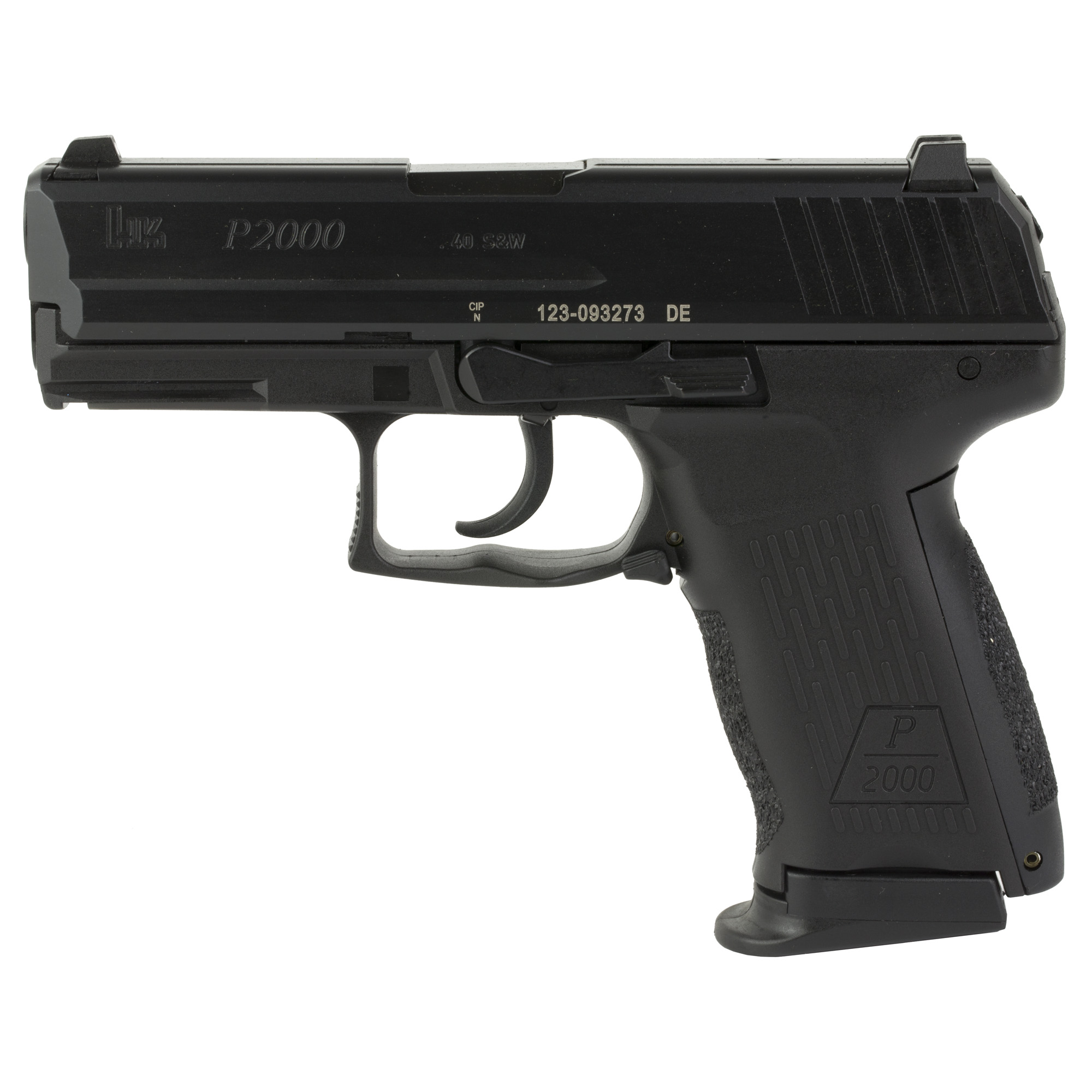 HK P2000 .40 S&W Pistol, 3.66" Barrel, 3 Dot Sights, Black - 81000045 - H&K