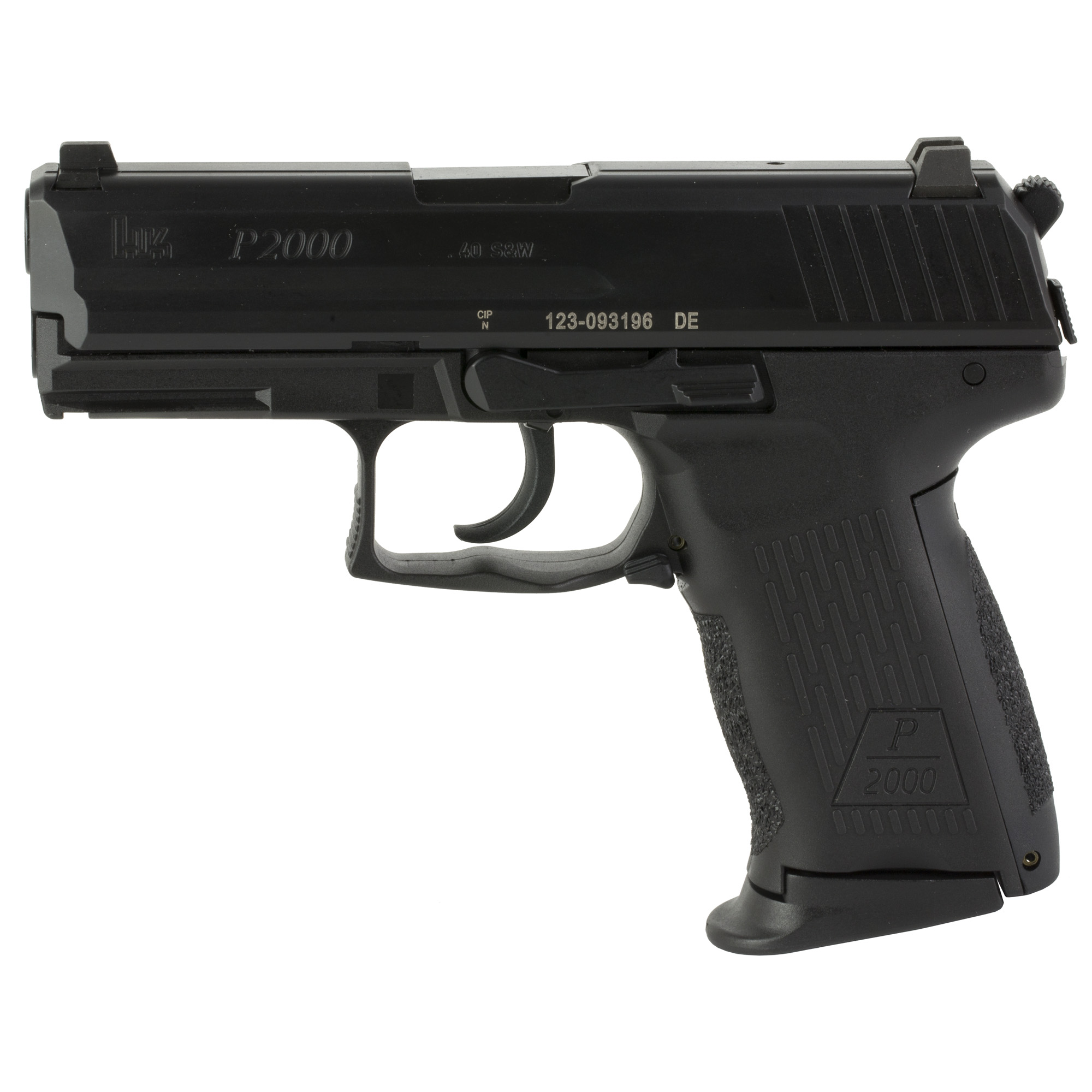 HK P2000 .40 S&W Pistol, 3.66" Barrel, Night Sights, Black - 81000052 - H&K