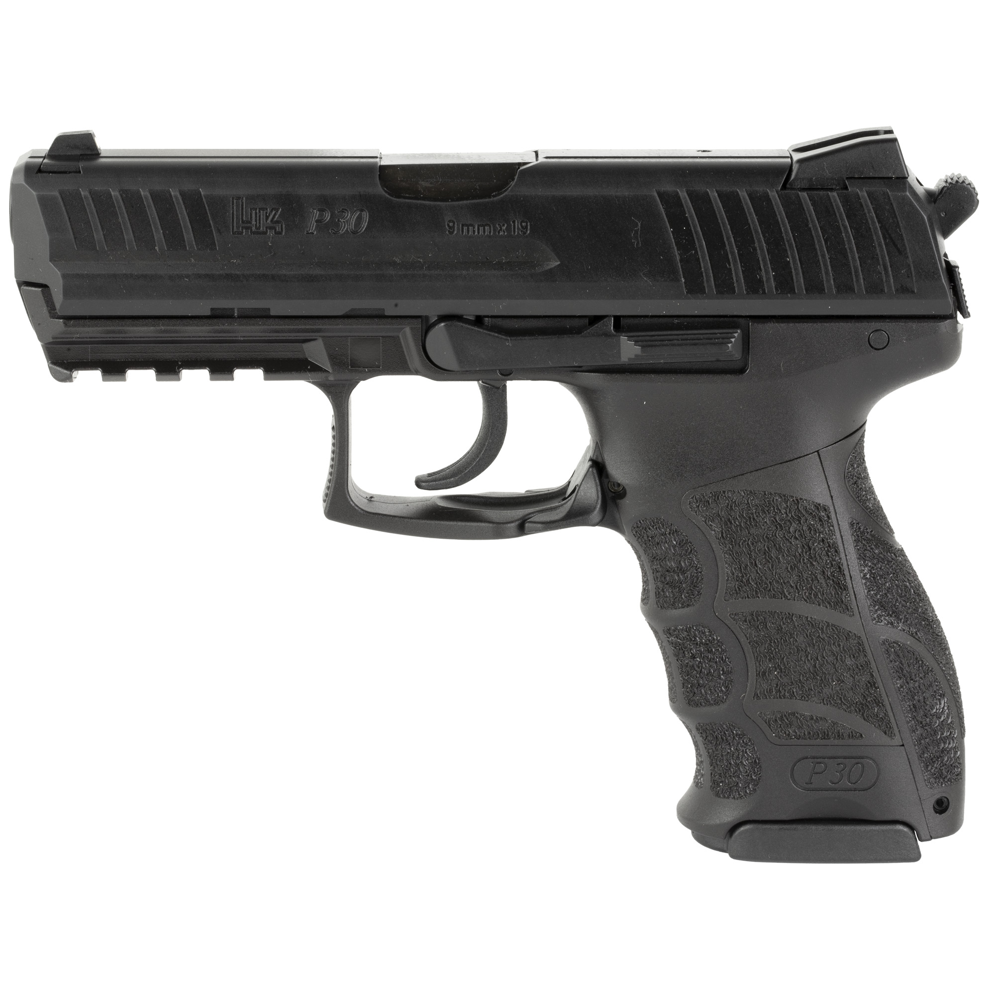 HK P30 9mm Pistol, 3.85" Barrel, 3 Dot Sights, Black - 81000109 - H&K