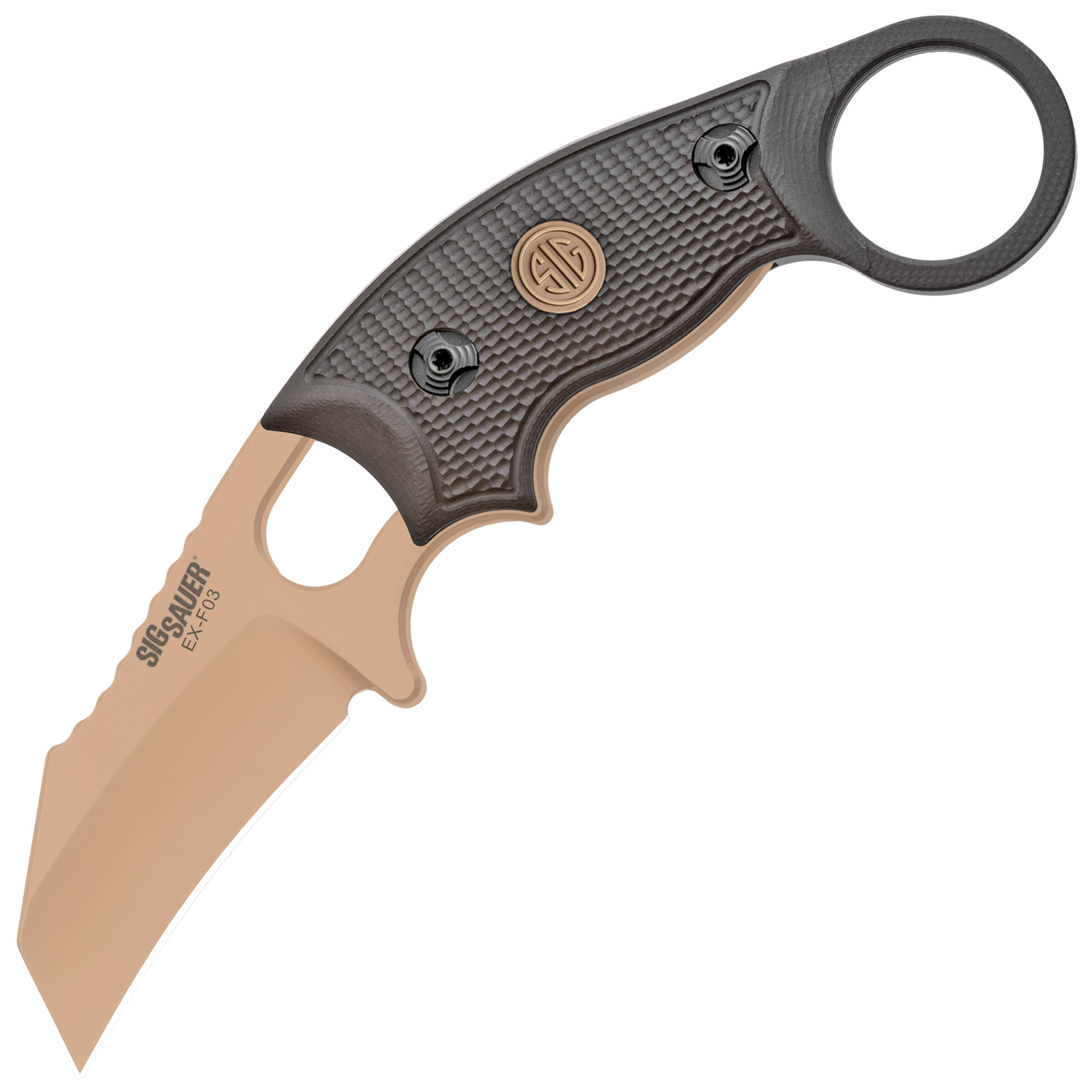 Hogue EX-F03 2.25" Hawkbill Fixed Blade Knife, Flat Dark Earth - 37320