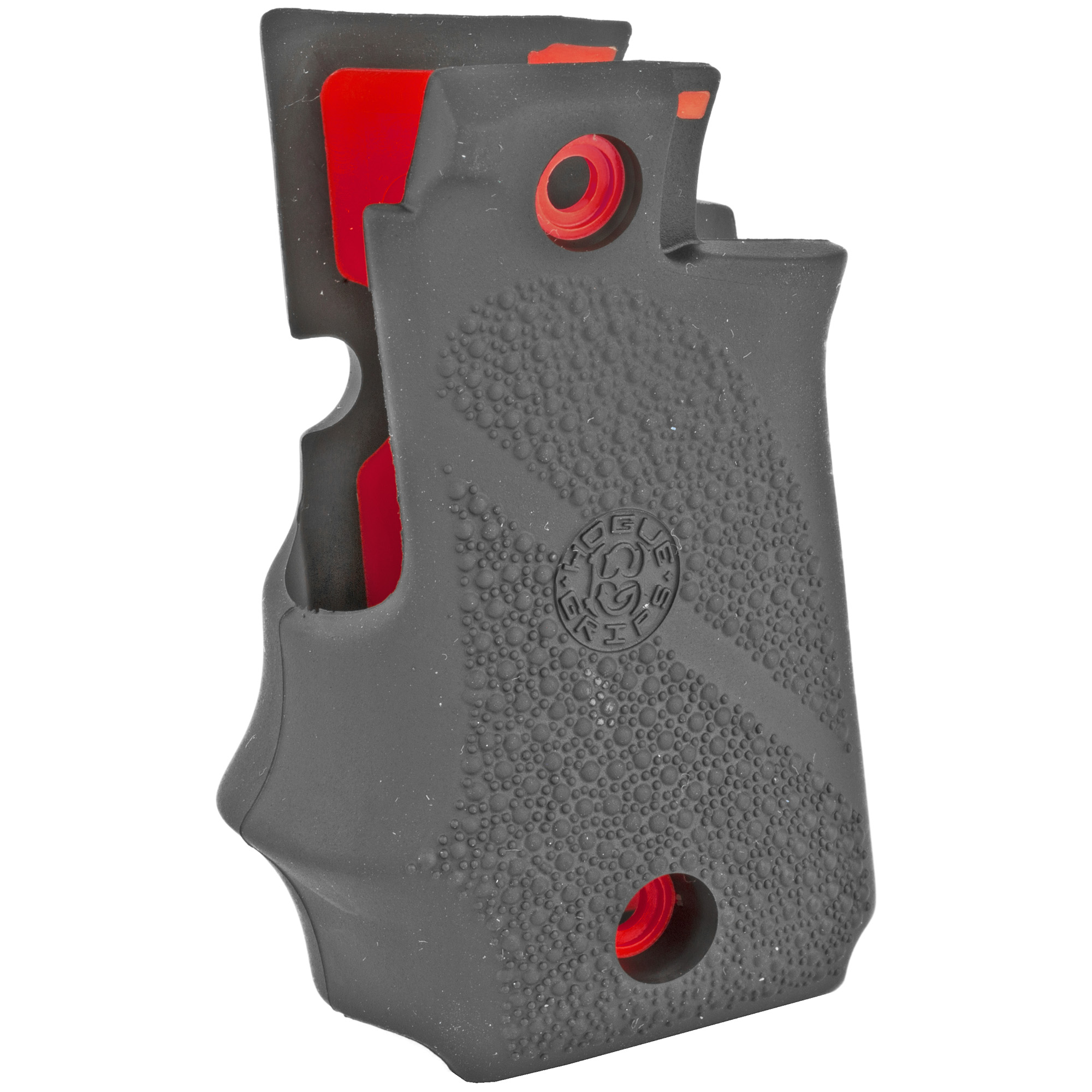 Hogue Rubber Grip with Cobblestone Texture and Finger Grooves, Fits Springfield 911, Black - Hogue