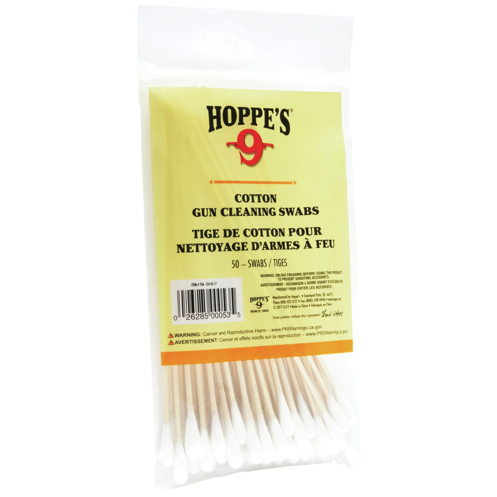 Hoppe's 6" Cleaning Swab, Pack of 50 - Hoppe's