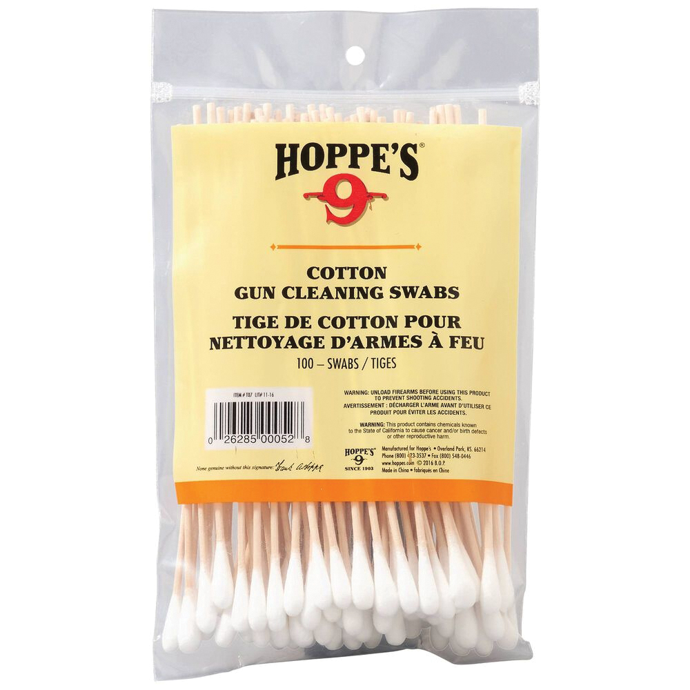 Hoppe's 6" Cleaning Swab, Pack of 100 - Hoppe's