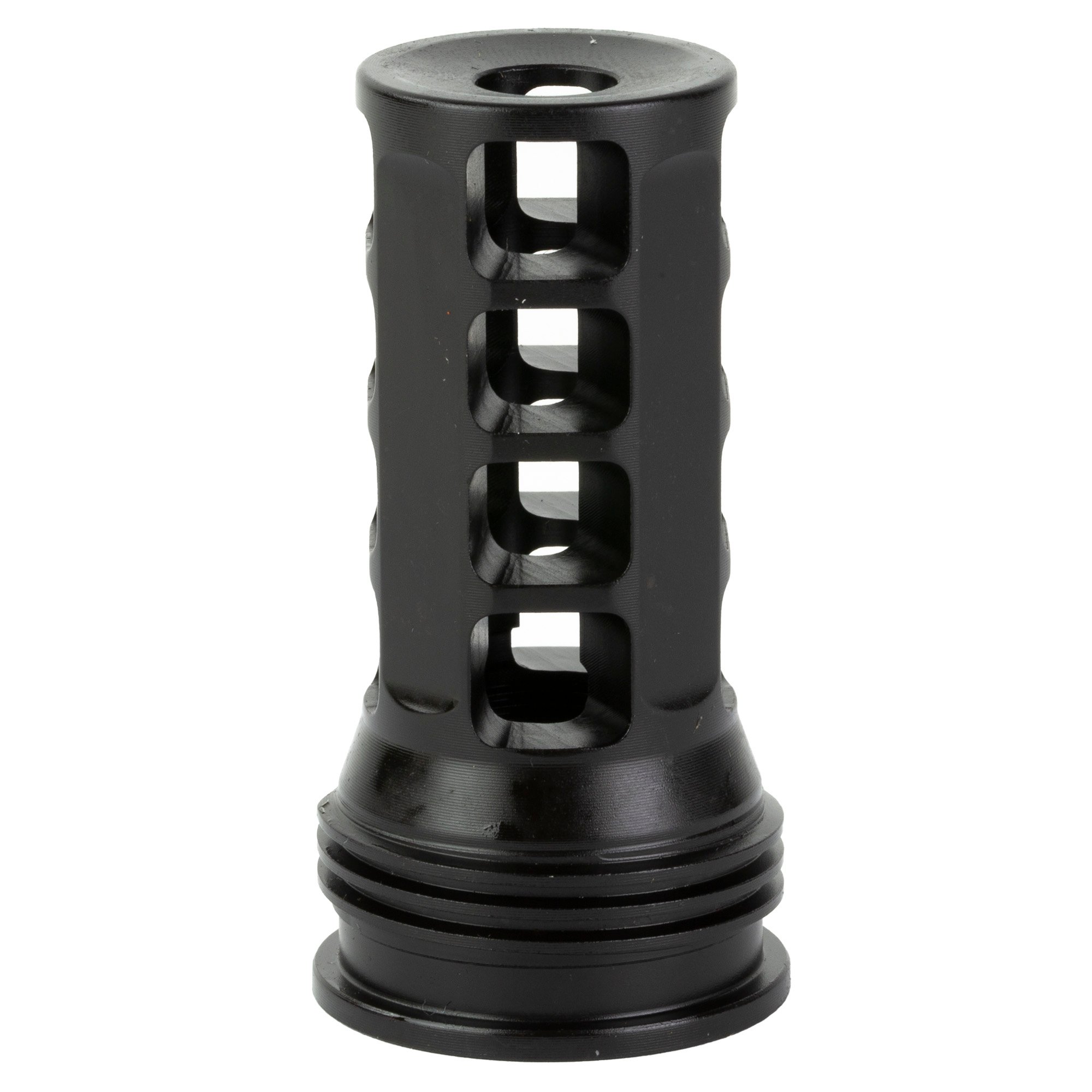 HUXWRX Safety Company Muzzle Brake-QD, 7.62mm, Black, 1/2X28, Fits HuxWrx/OSS Suppressors - Huxwrx Safety Company