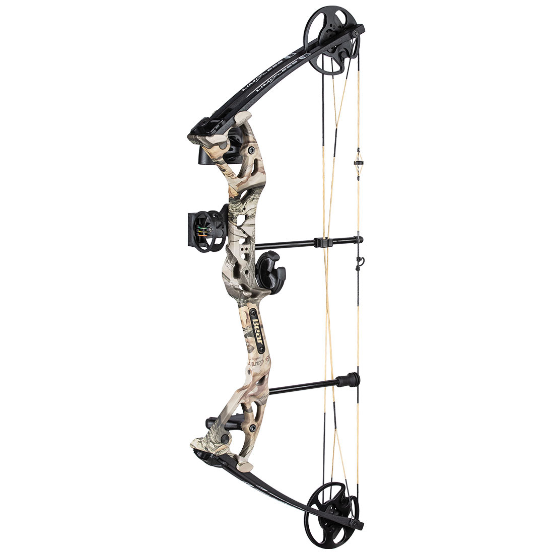 BearX Limitless RTH 28" Adult Compound Bow, God's Country Camouflage - Bear/Trophy Ridge/Cajun
