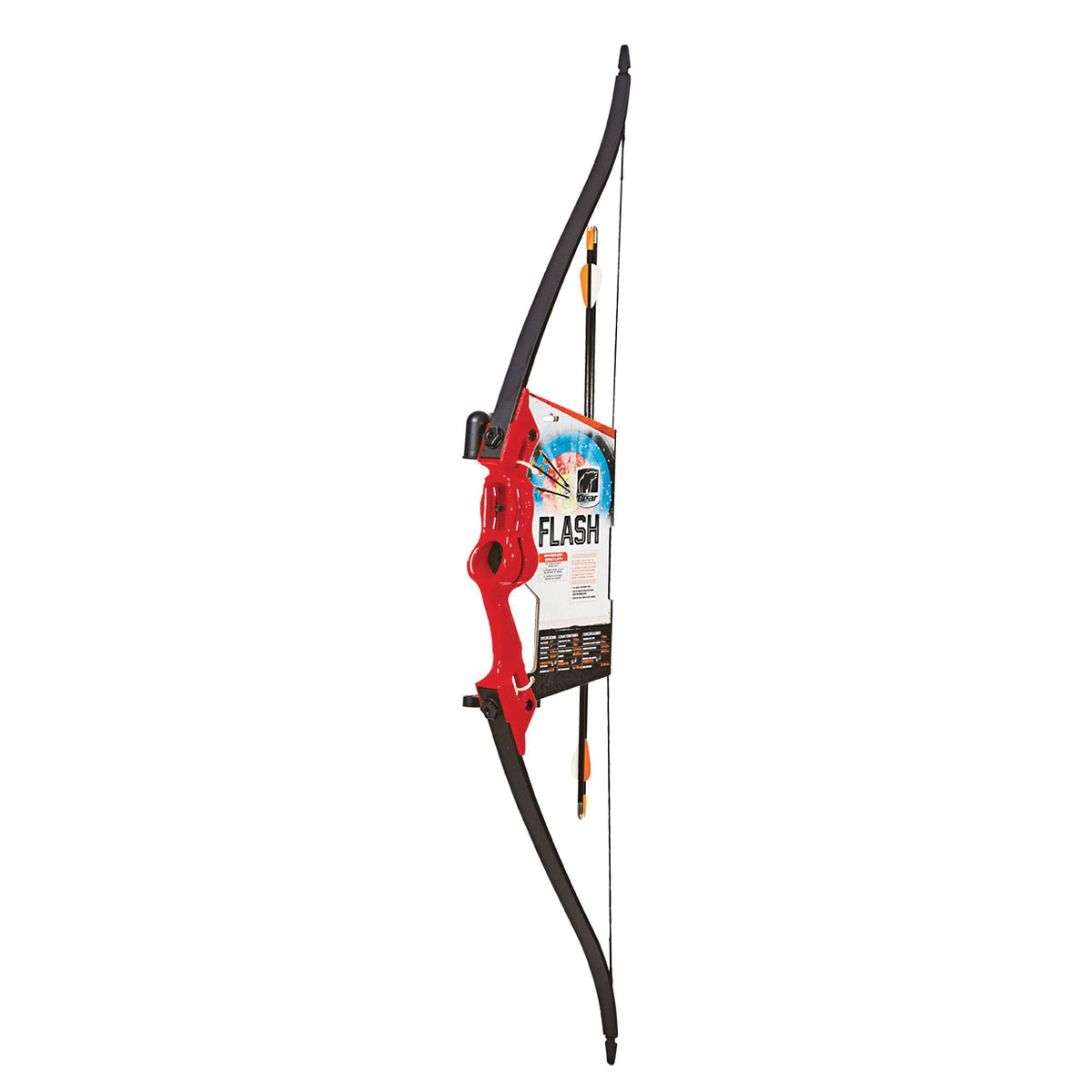 BearX Flash 47" Youth Traditional Bow, Red - Bear/Trophy Ridge/Cajun
