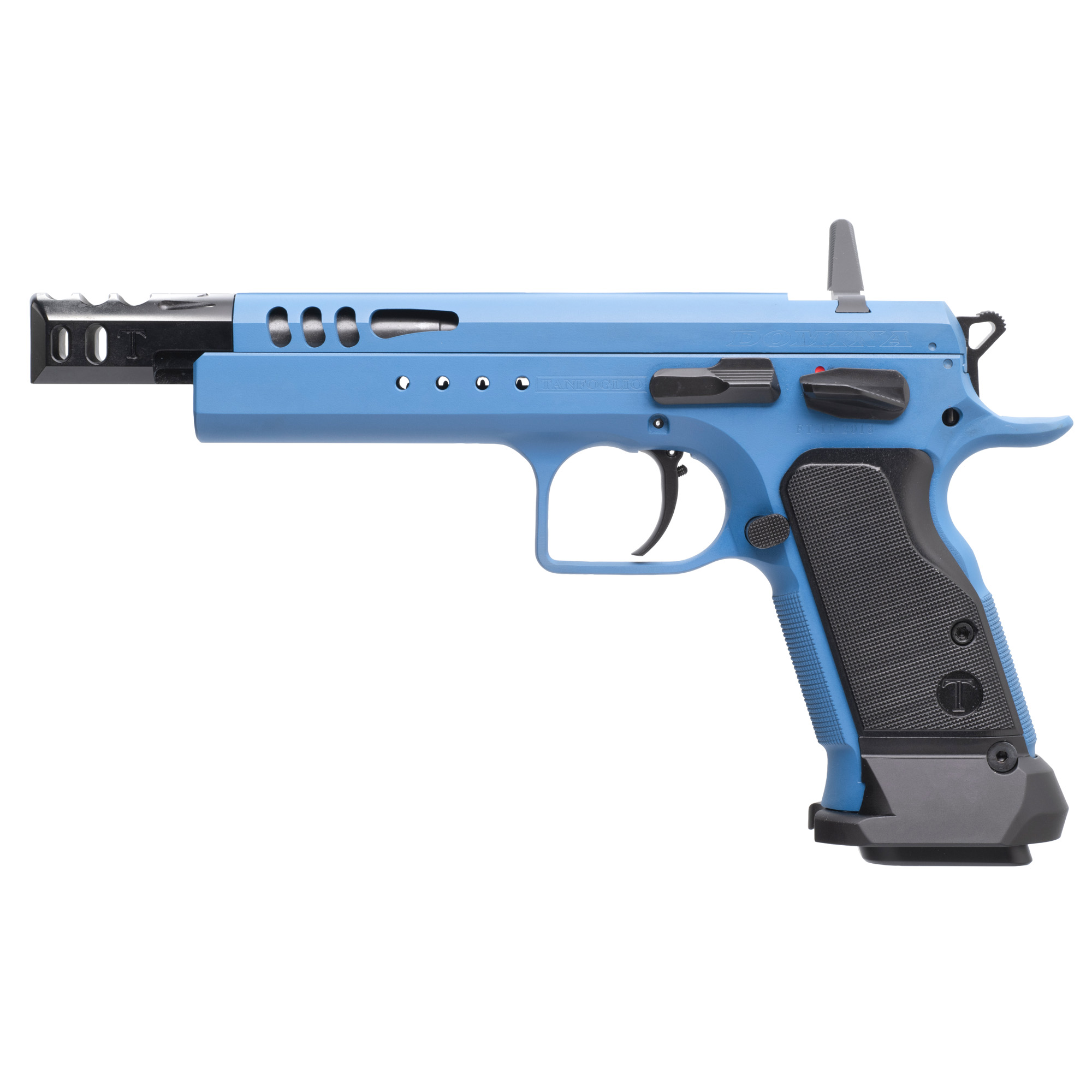Tanfoglio Domina 9mm Pistol, 5.2" Barrel, Blue - TFDOM9 - Tanfoglio