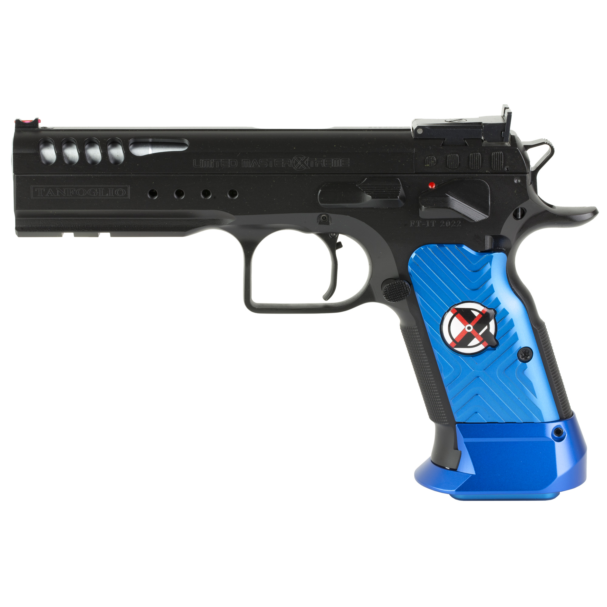 Tanfoglio Limited .40 S&W Pistol, 4.75" Barrel, Adjustable Sights, Black - TFLIMMSTRX40 - Tanfoglio