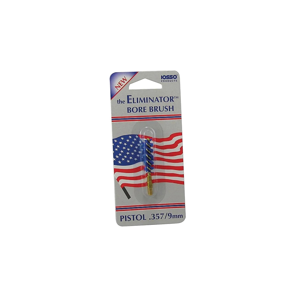 IOSSO Products Eliminator .357 Cal/9mm Premium Bore Brush, Cobalt Blue - Iosso Products