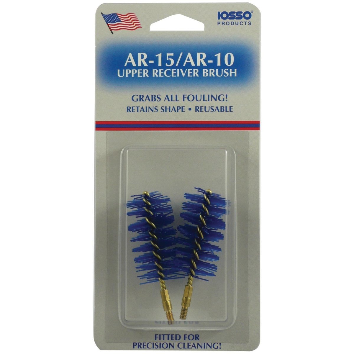 IOSSO Products Upper Receiver Brush w/Stud, Blue Pack of 2 - Iosso Products