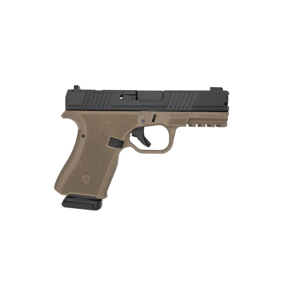 Black Rain Ordnance Frontline Compact 9mm 3.75" 15rds, Flat Dark Earth - Black Rain Ordnance