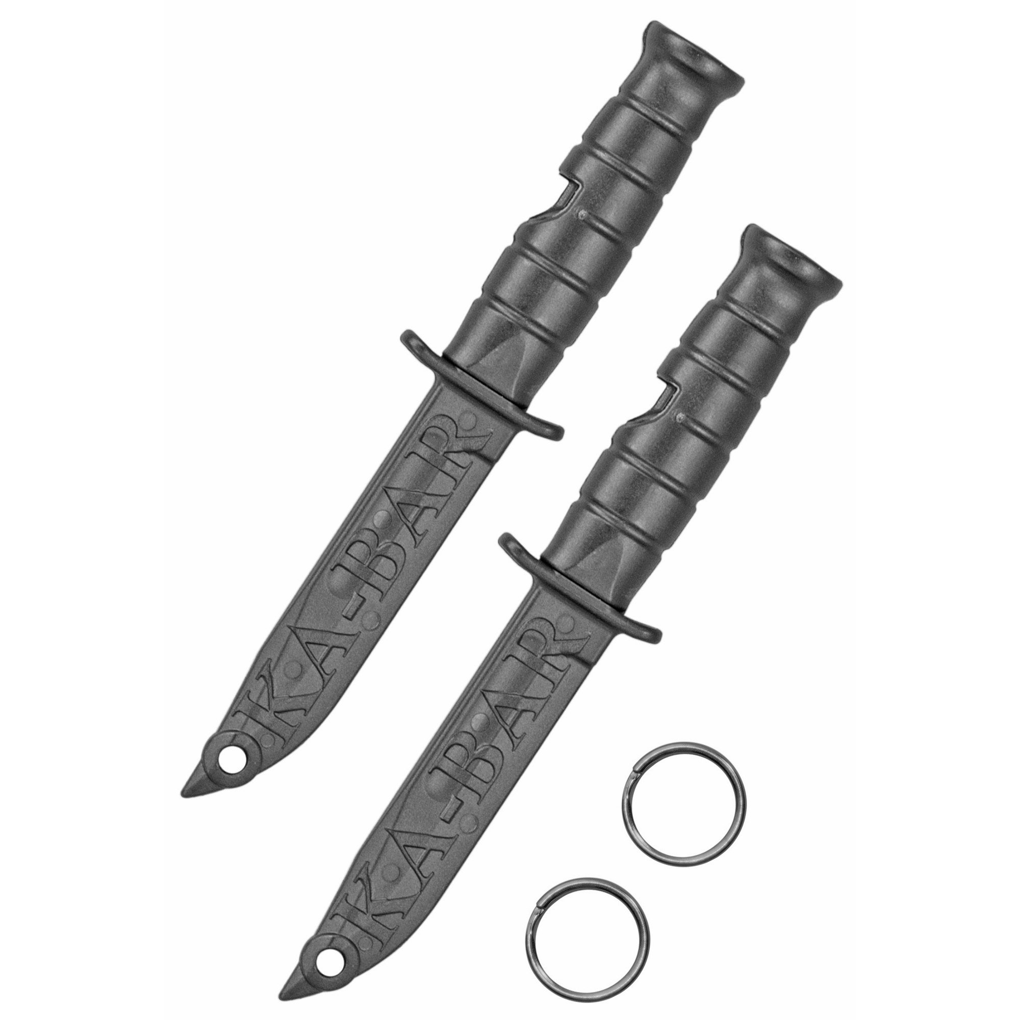 KABAR Emergency Whistle, Survival Tool, Black, Made from Creamid Polymer, 2-Pack - Ka-Bar