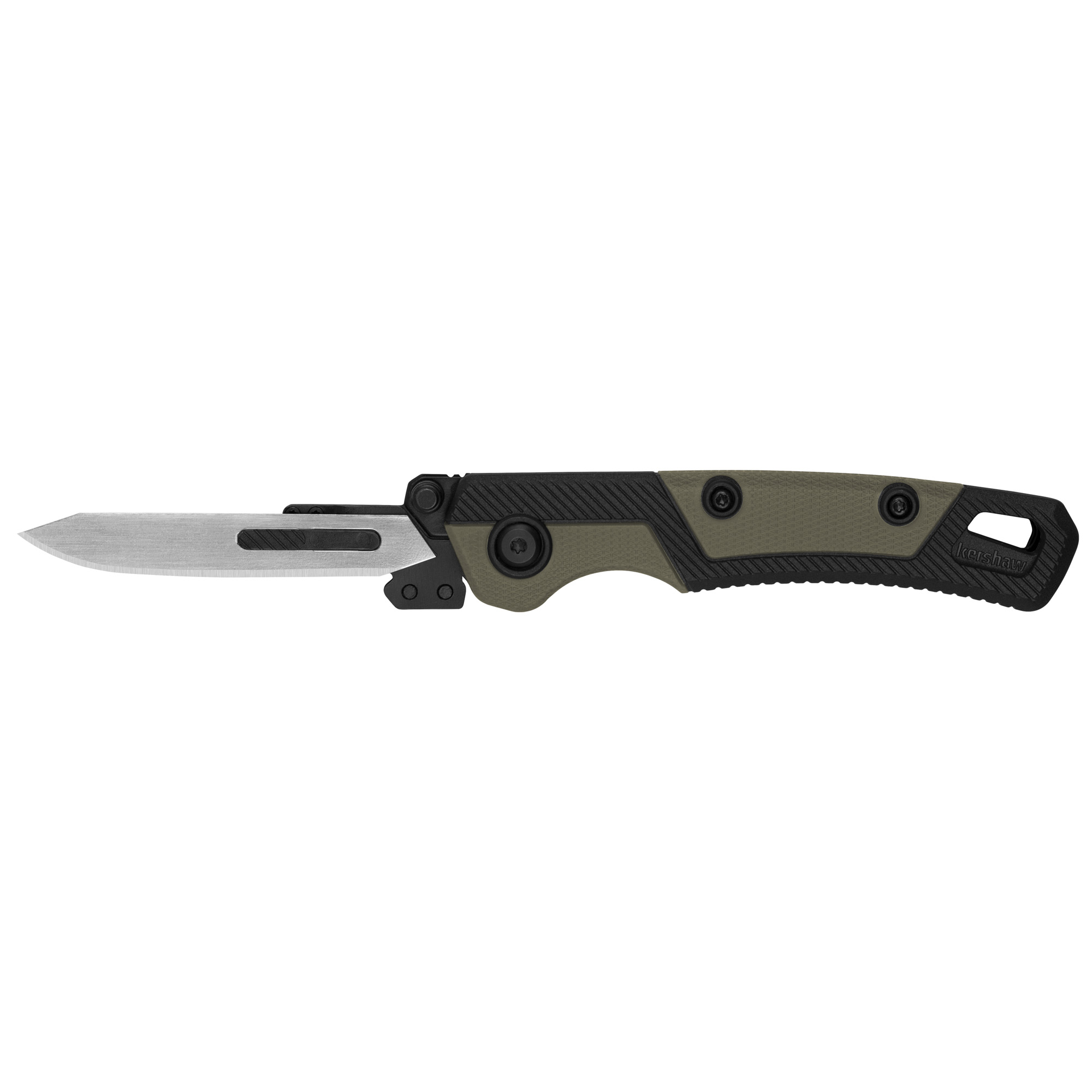 Kershaw Lonerock RCK2 2.75" Drop Point Folding Knife, Silver - 1891 - Kershaw