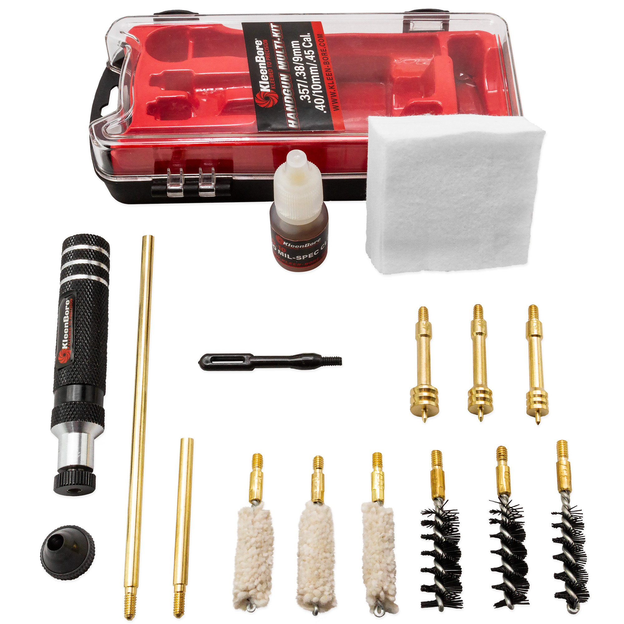 Kleen-Bore Multi-Kit, Cleaning Kit for .357,.38 Special,9mm - HMK3845 - Kleenbore