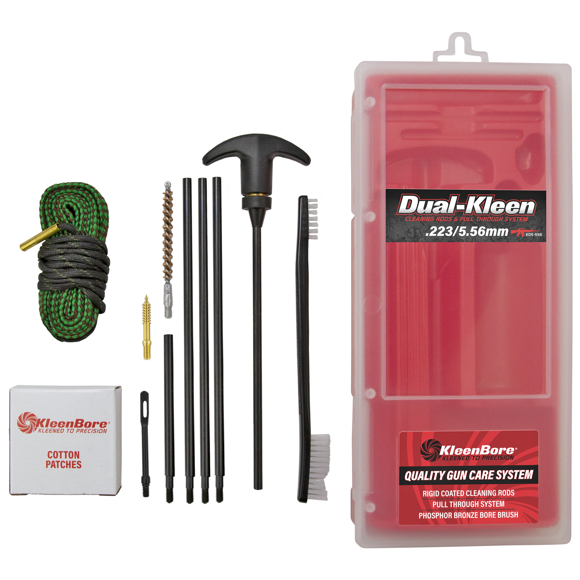 Kleen-Bore Dual-Kleen, Cleaning Kit for .223 & 556 - KDS556 - Kleenbore