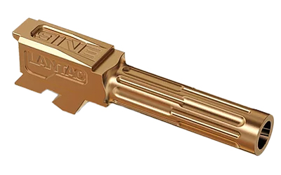 LanTac USA LLC 9INE Barrel, Fluted, Fits Glock 43/43x, TiN Finish, Bronze - Lantac