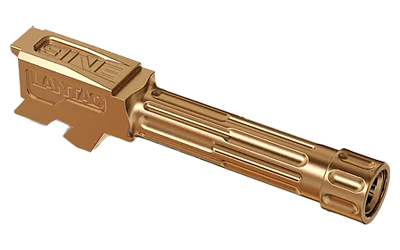 LanTac 9INE Barrel Fluted 1/2-28 Thread Pattern for Glock 43/43x , Bronze - 01GBG43THBRNZ - Lantac