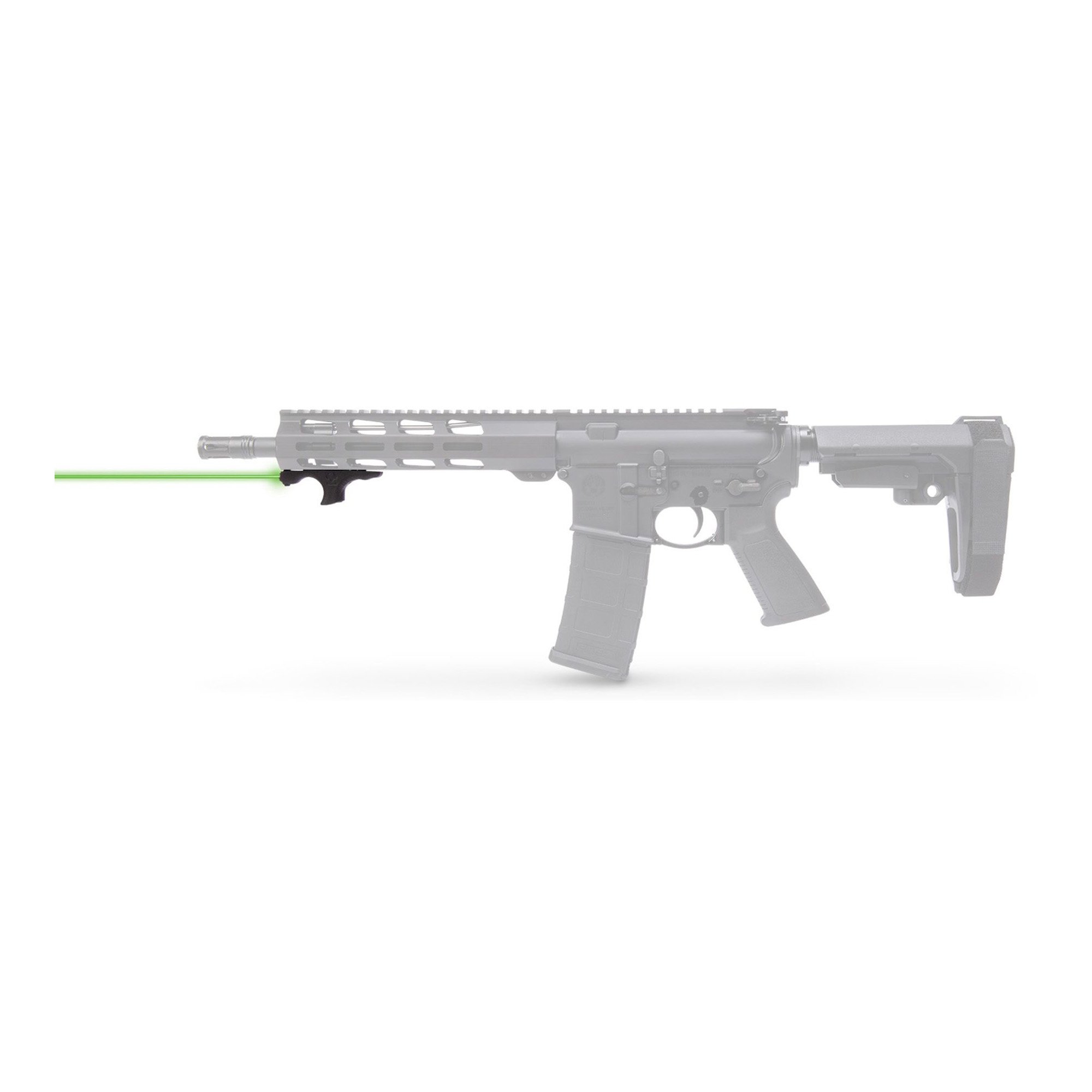 Viridian Weapon Technologies HS1, Laser Handstop, Green Laser, Picatinny Mount, Black - Viridian