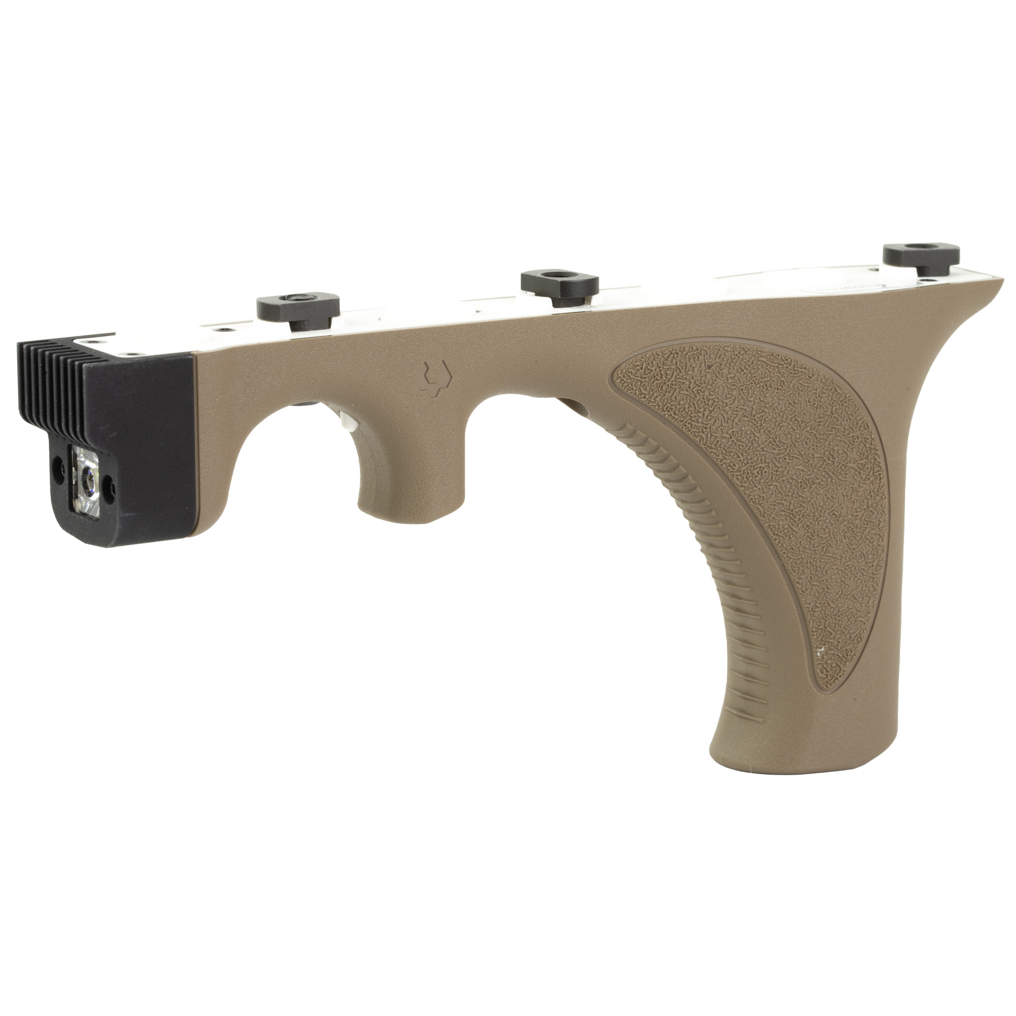 Viridian Weapon Technologies 4LUX Handstop with Light, M-LOK Mounting, Flat Dark Earth, 400 Lumens - Viridian