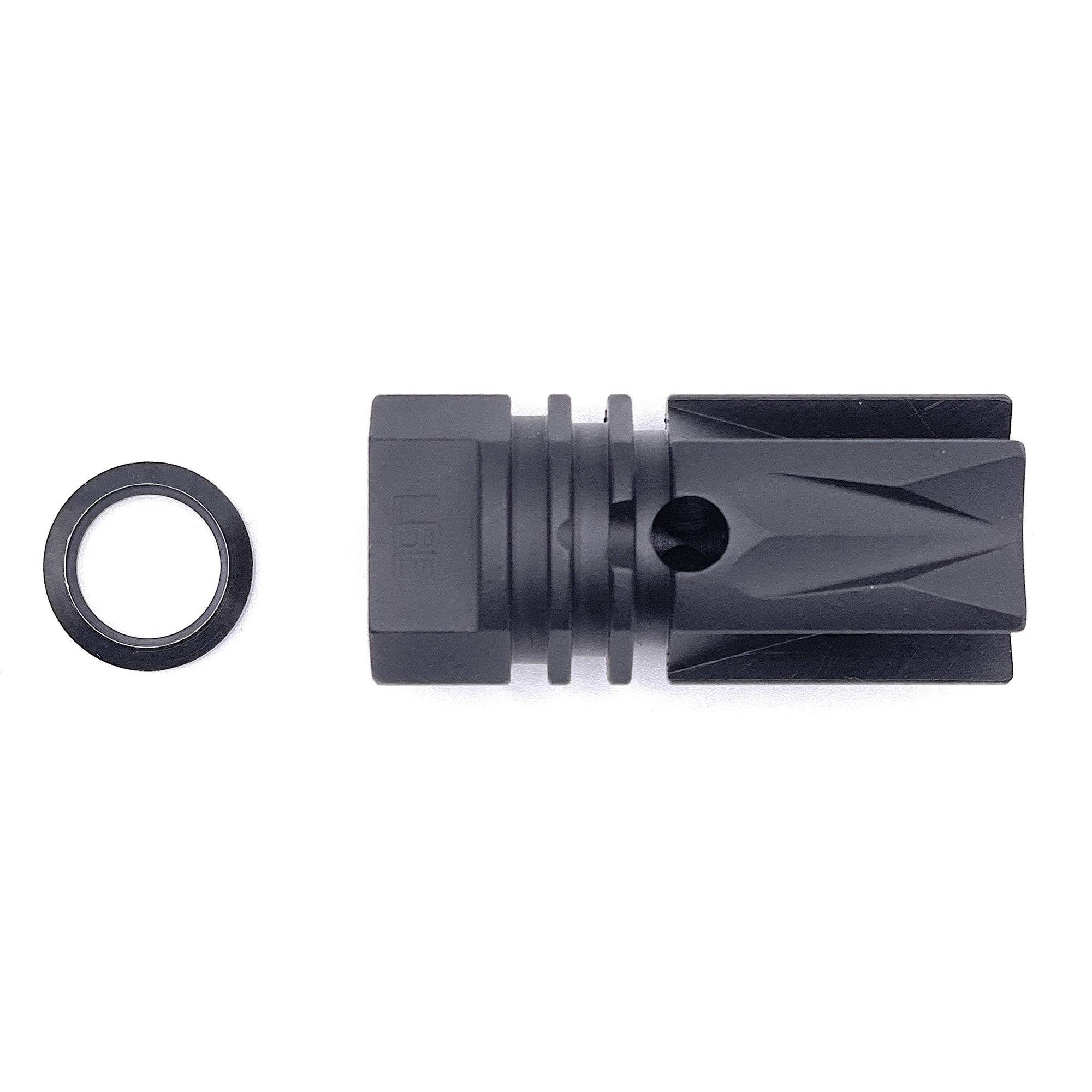 LBE Unlimited Flash Hider, 223 Remington/556NATO, 1/2x28 Thread Pattern, Black - Lbe
