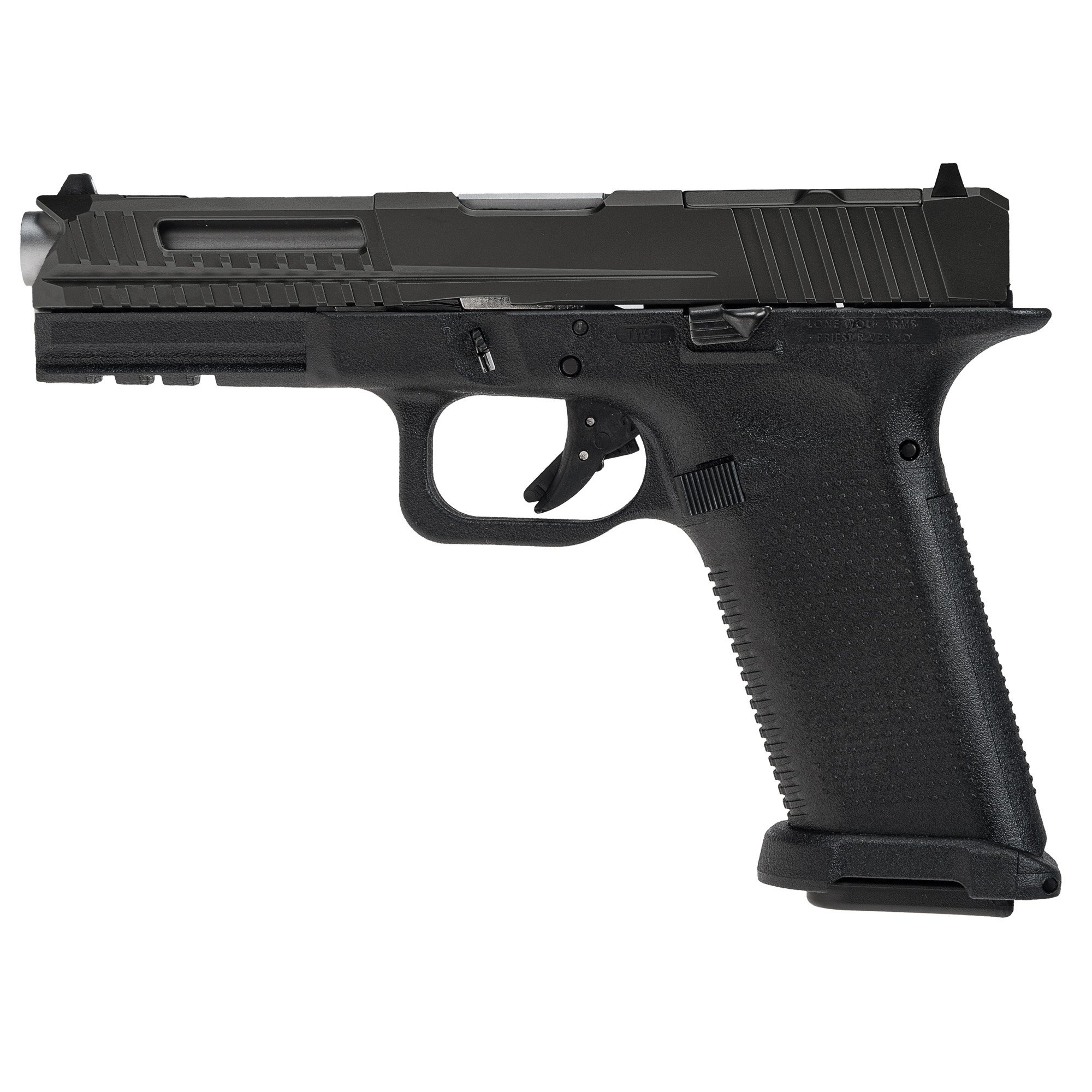 Lone Wolf LTD17-V2-RMR 9mm Pistol, 4" Barrel, 3 Dot Sights, Black - LWDLTD17V2RMRBLK - Lone Wolf
