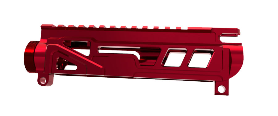 Lead Star Arms LSA-15 Skeletonized AR-15 Upper Receiver, Red - Lead Star Arms