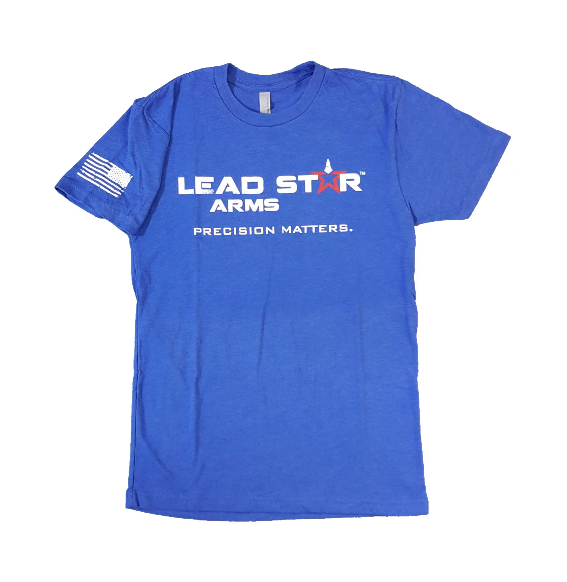 Lead Star Arms Logo Blue T-Shirt, Size S - Lead Star Arms