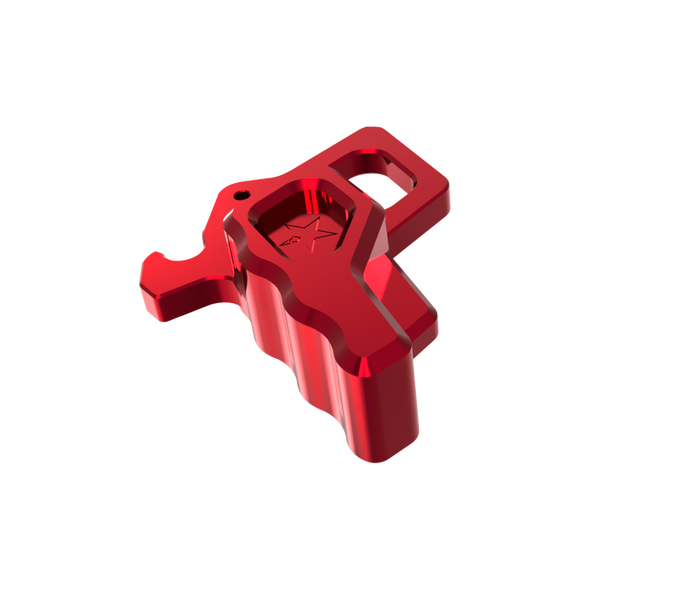 Lead Star Arms Ravage Extended AR-15 Charging Handle Latch, Red - Lead Star Arms