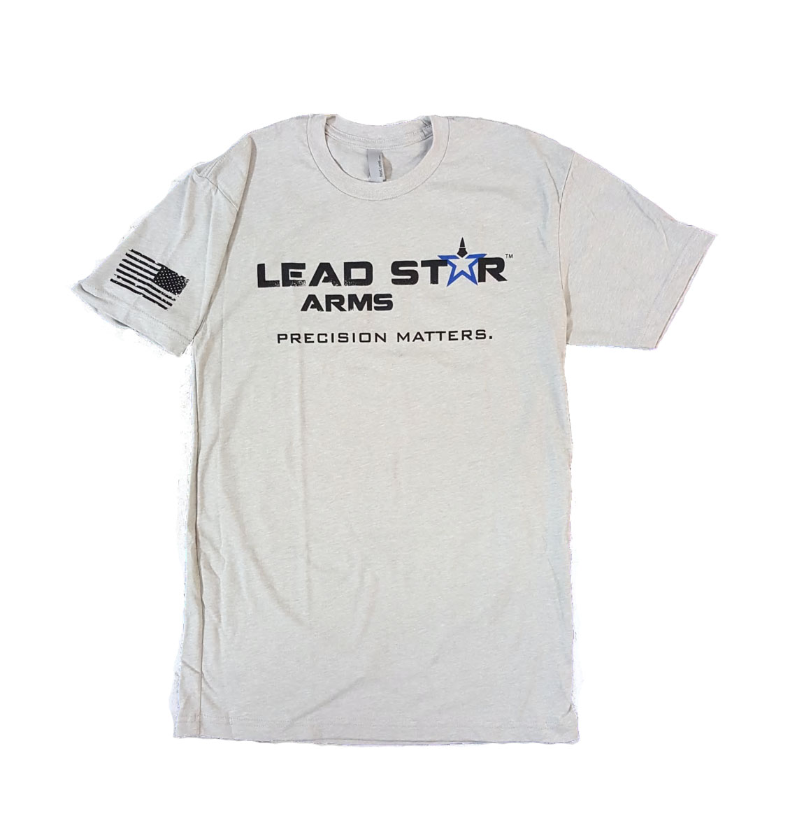 Lead Star Arms Logo Gray T-Shirt, Size XL - Lead Star Arms