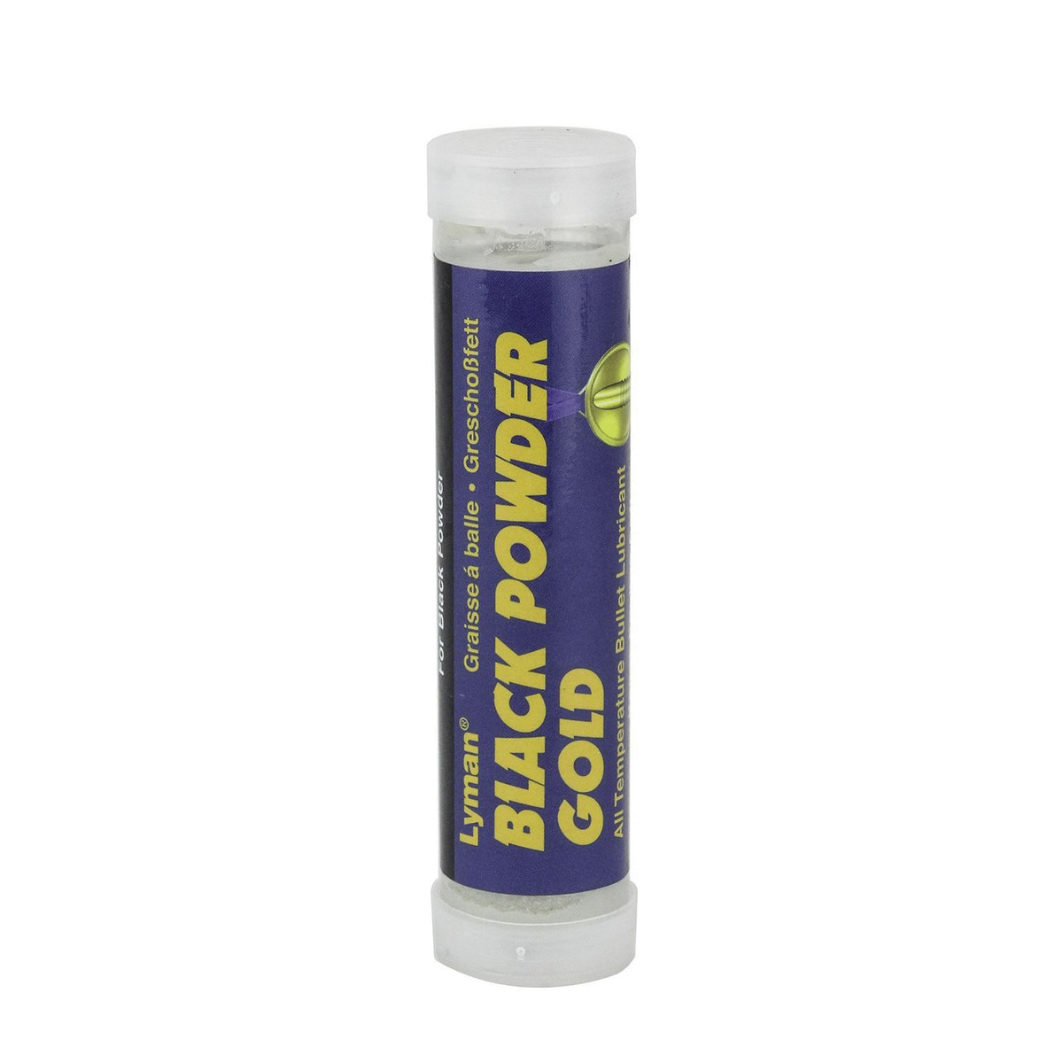 Lyman Black Powder Gold Bullet Lube 1.25 oz Hollow Stick